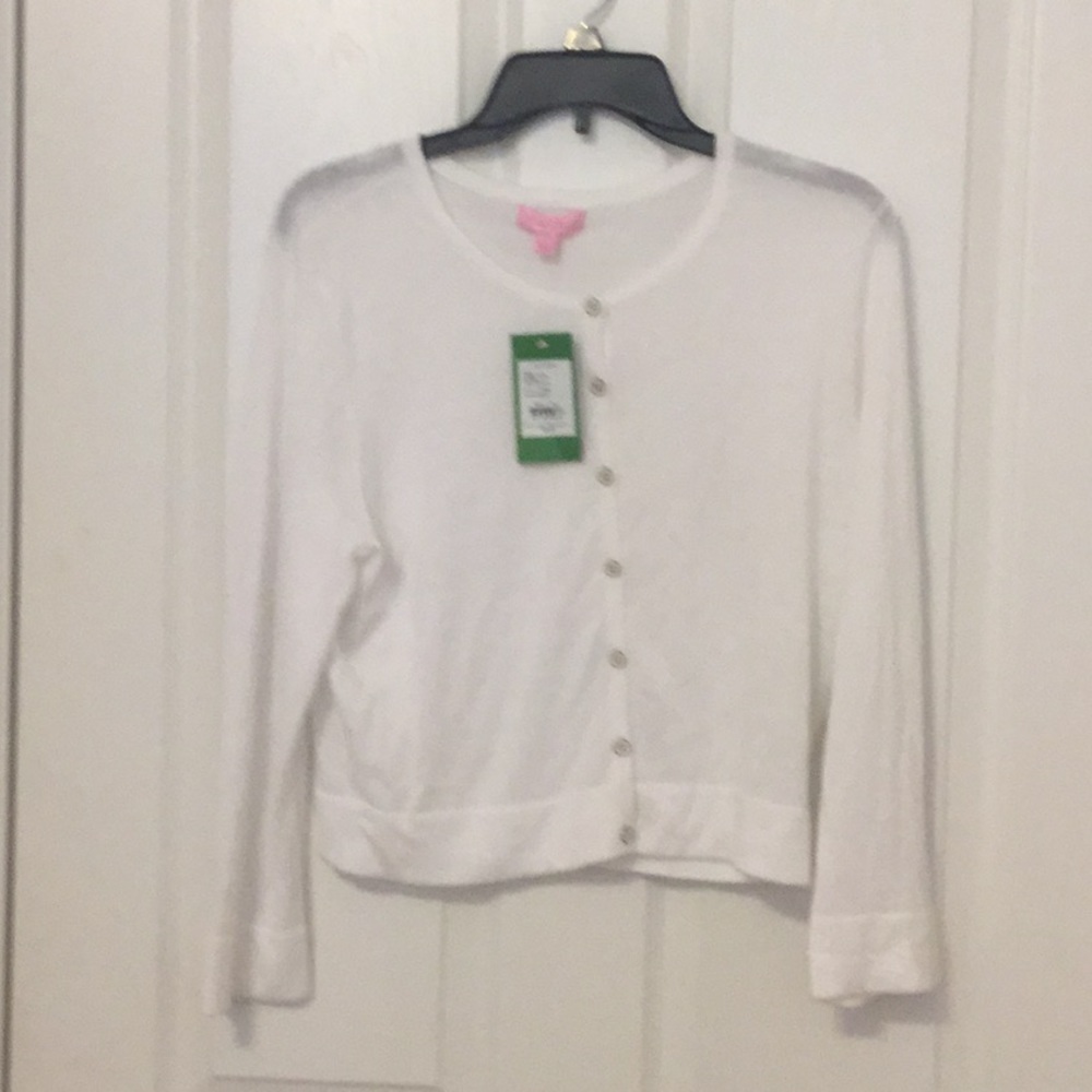 Lilly Pulitzer white cardigan